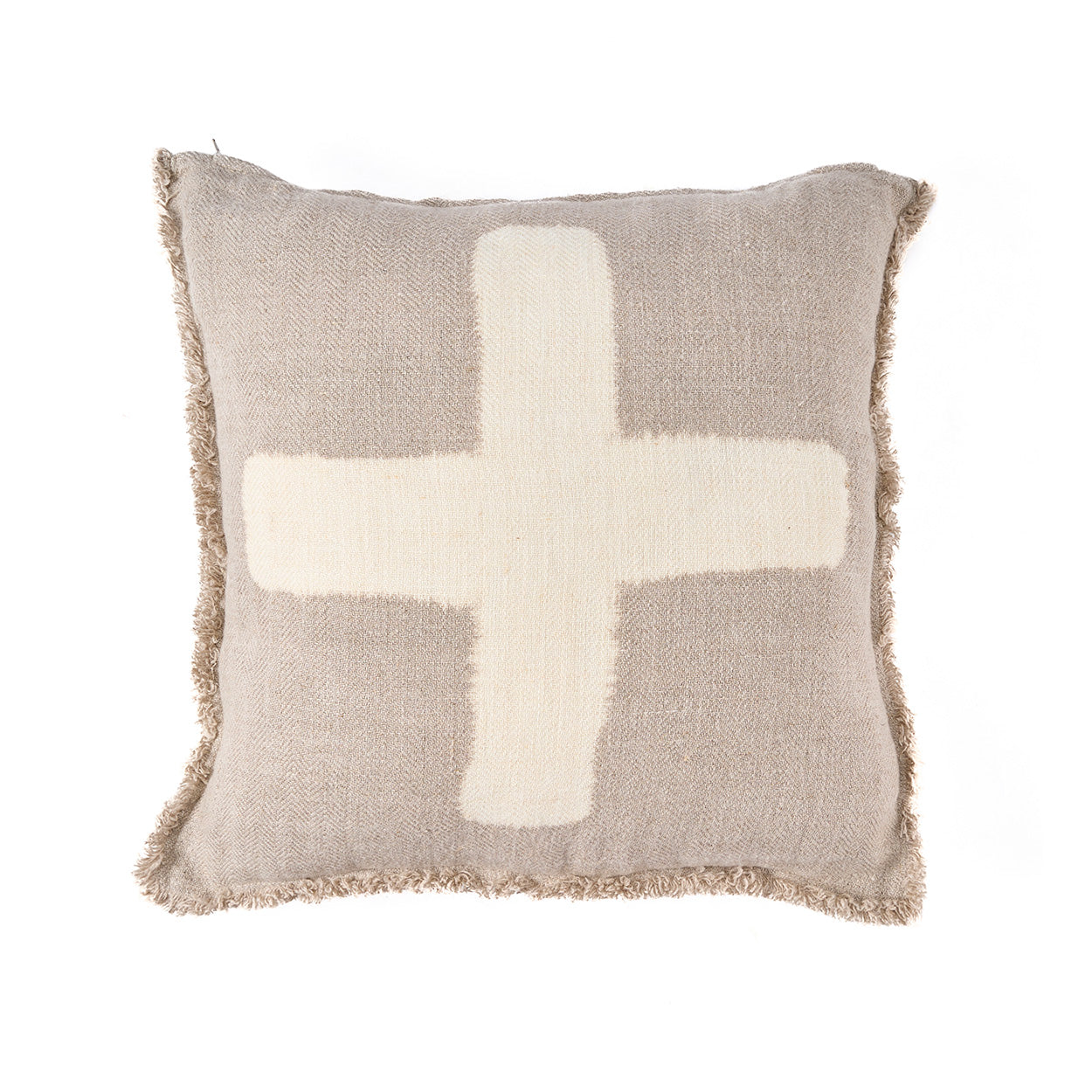 Funda de cojín The Ivory Cross - Blanco Natural - 50x50