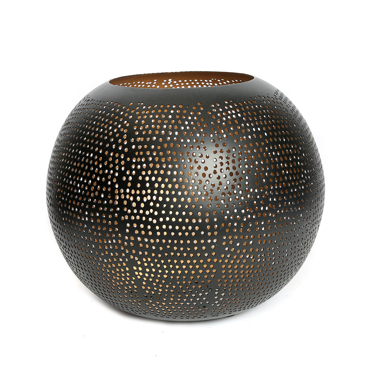 La bola perforada - Oro negro - XL