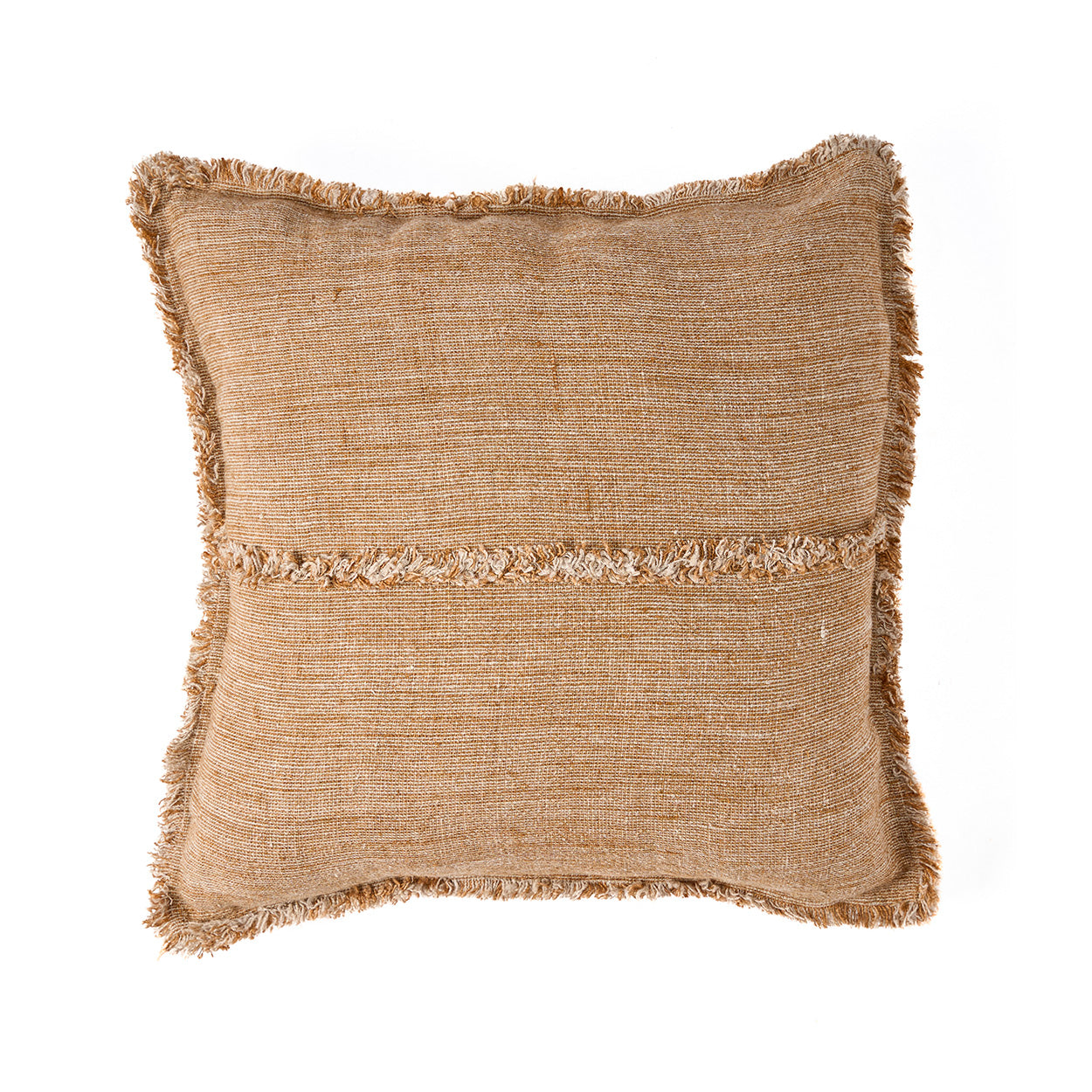 Funda de cojín The Sahara Fringe - Marrón Natural - 50x50