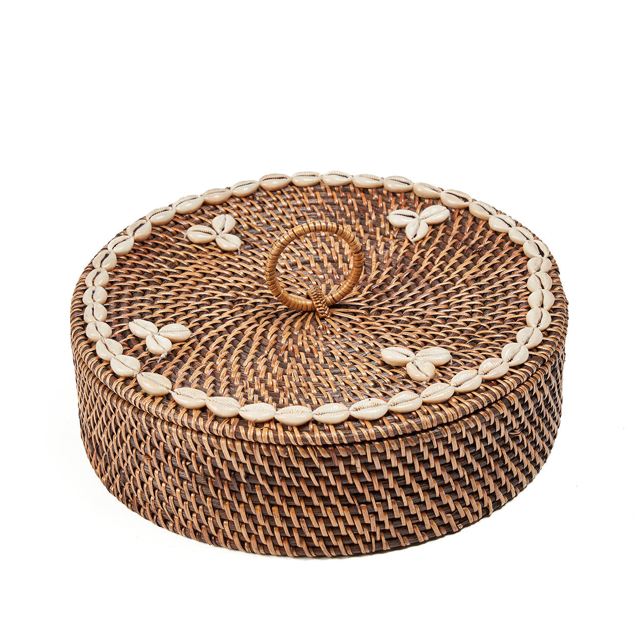 Cesta con compartimentos de ratán - Marrón natural