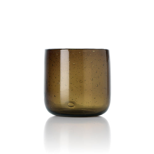 Candle Holder Éclat Cognac - Smoked Brown