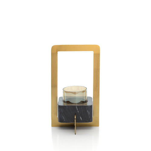 The Marbre d’Or Candle Holder - Black Gold - L