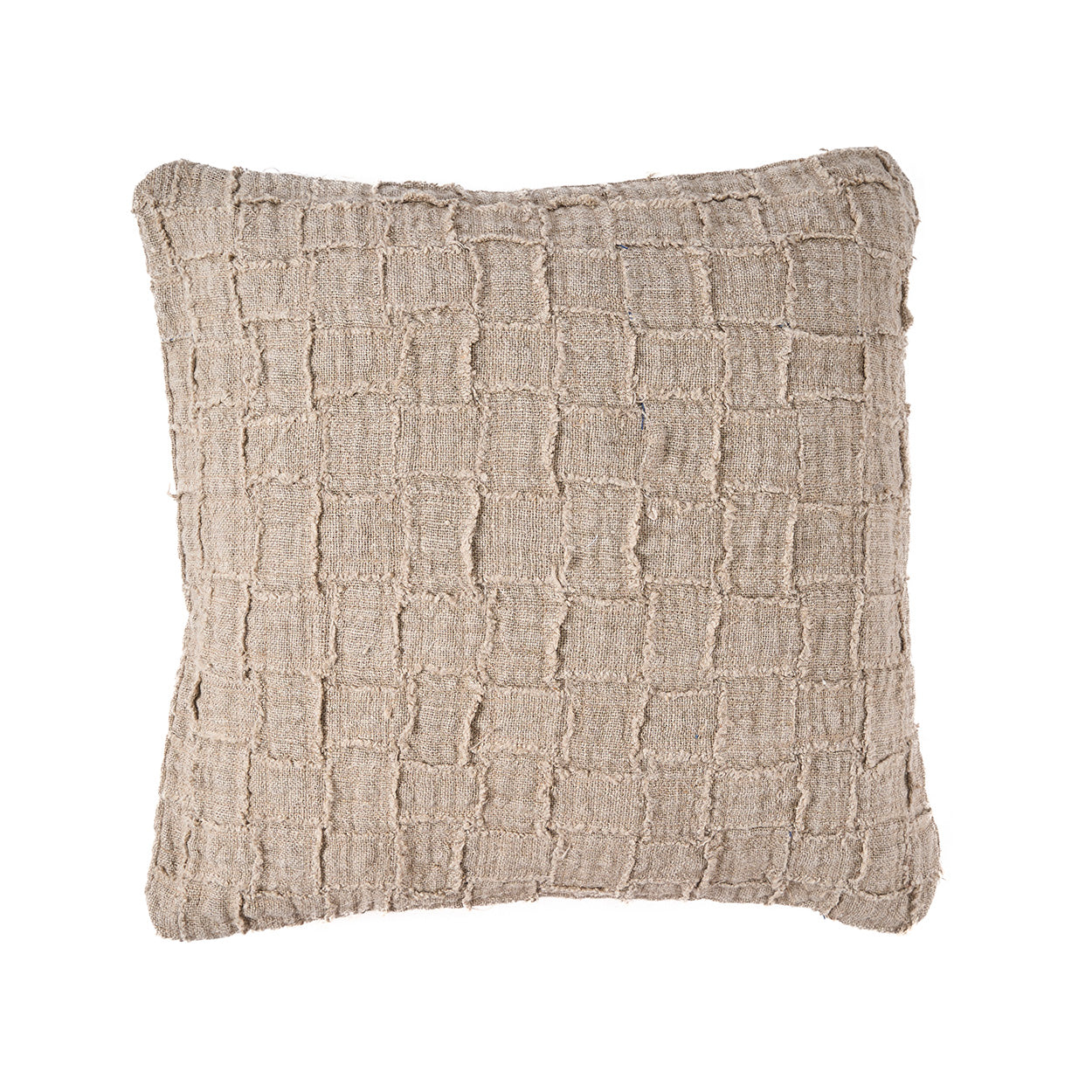 Funda de cojín The Linen Damier - Natural