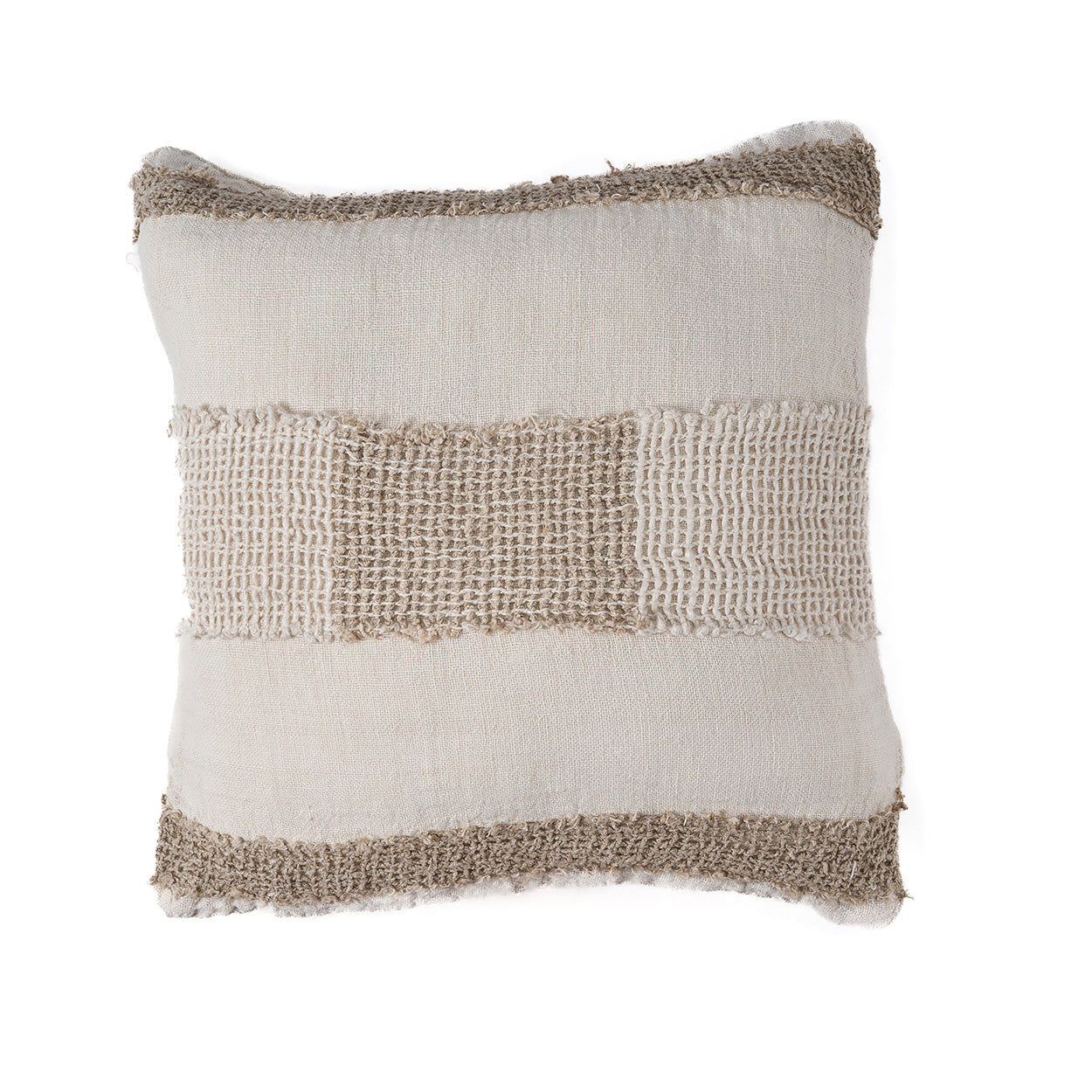 Funda de cojín The Linen Threads - Blanco Natural