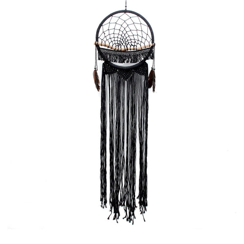 The Macrame Wooden Dreamer - Black