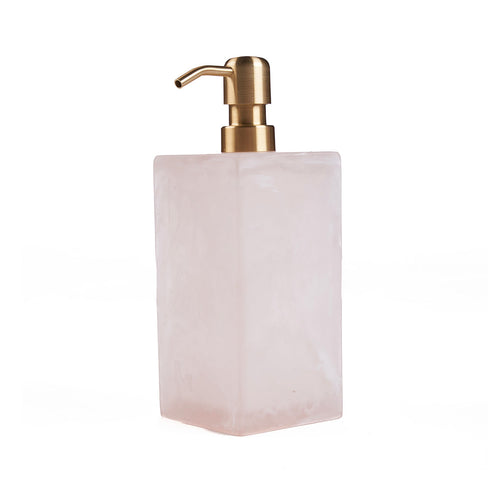 The Resin Soap Dispenser - White Pink