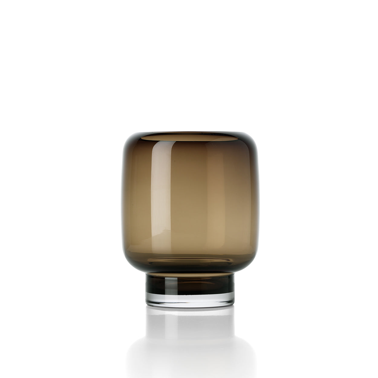 Jarrón The Smoky Cube - Marrón - S
