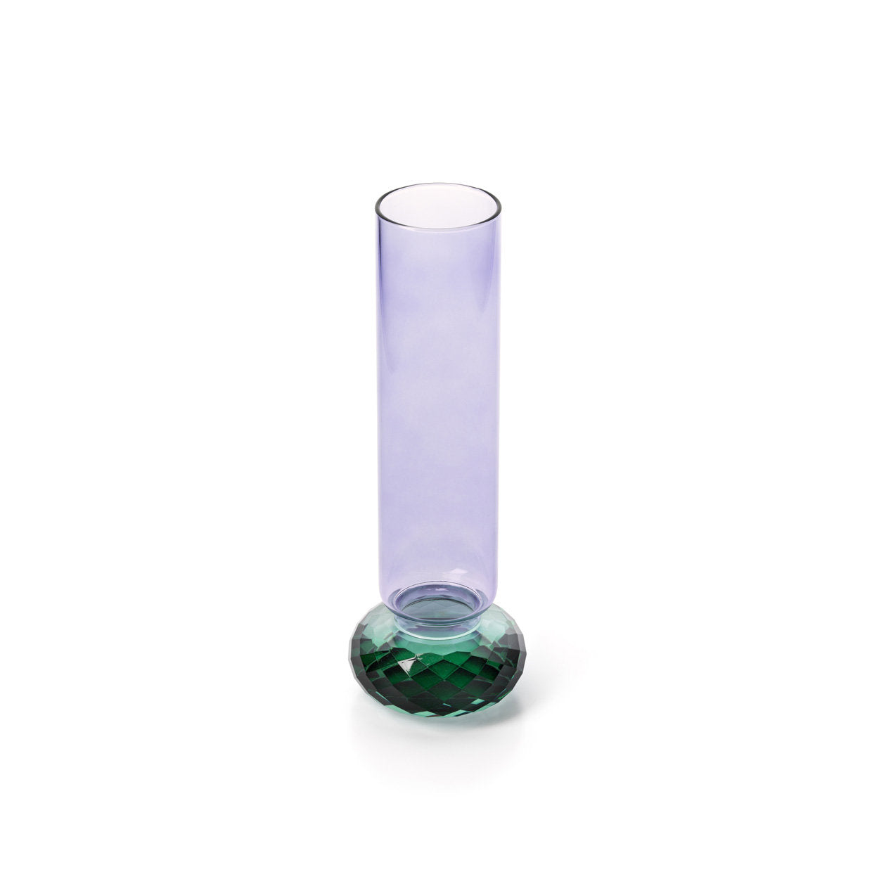 El jarrón de cuarzo violeta