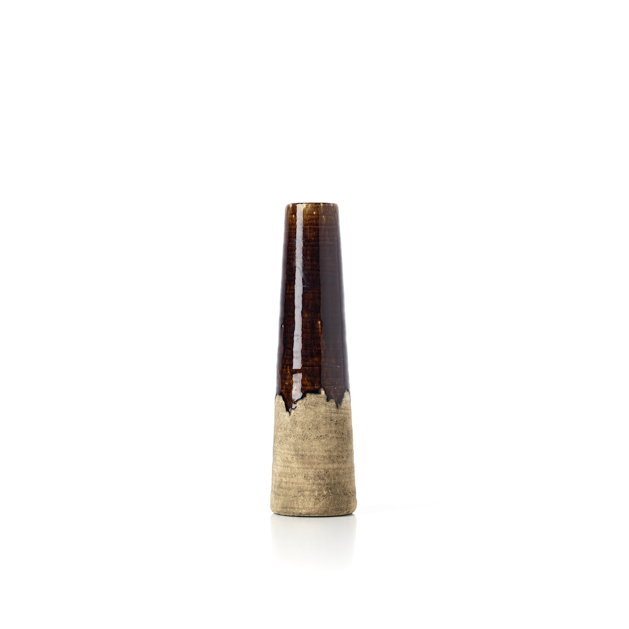 Jarrón The Amber Cone - Marrón Concreto - S