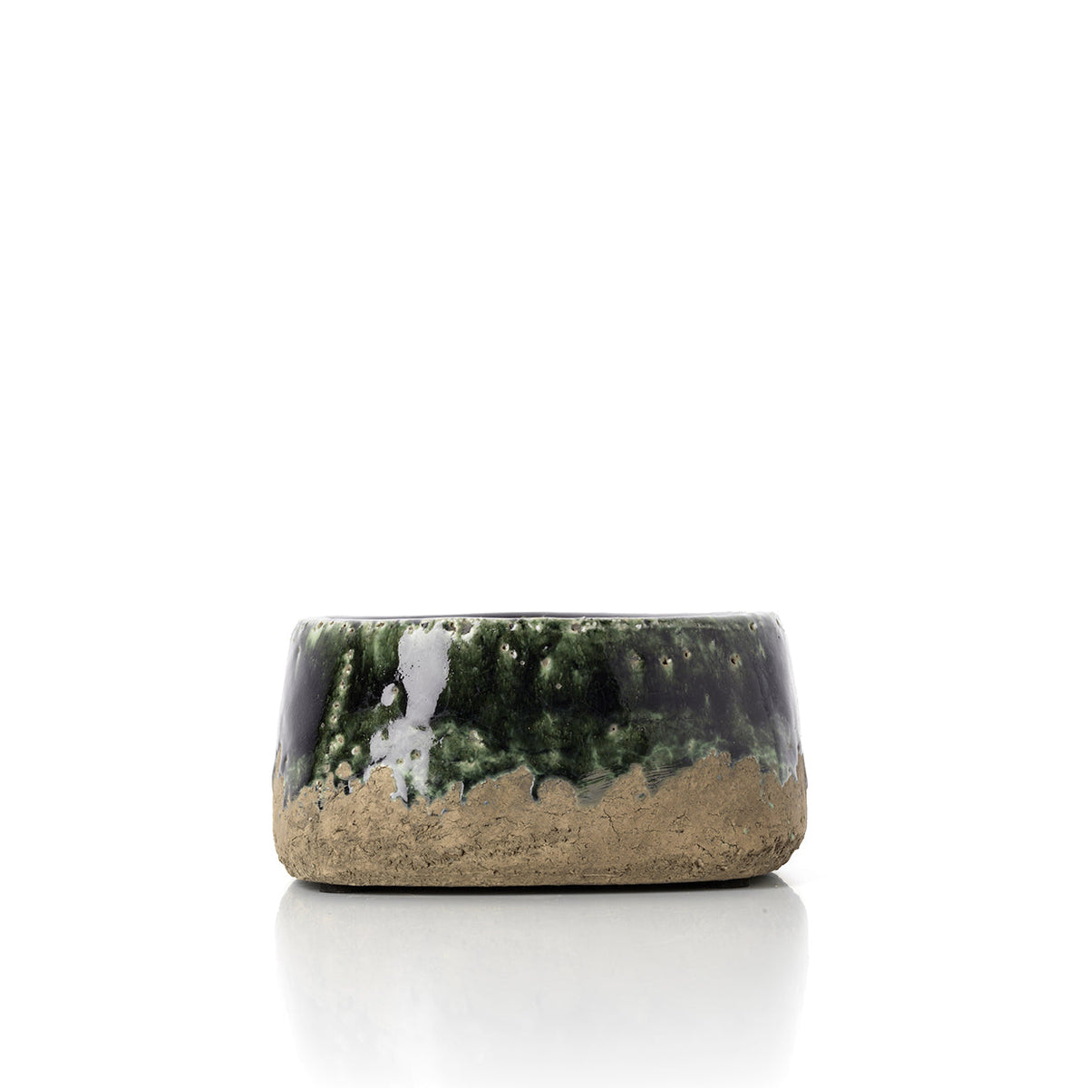 Macetero The Moss Bowl - Verde Hormigón - Bajo