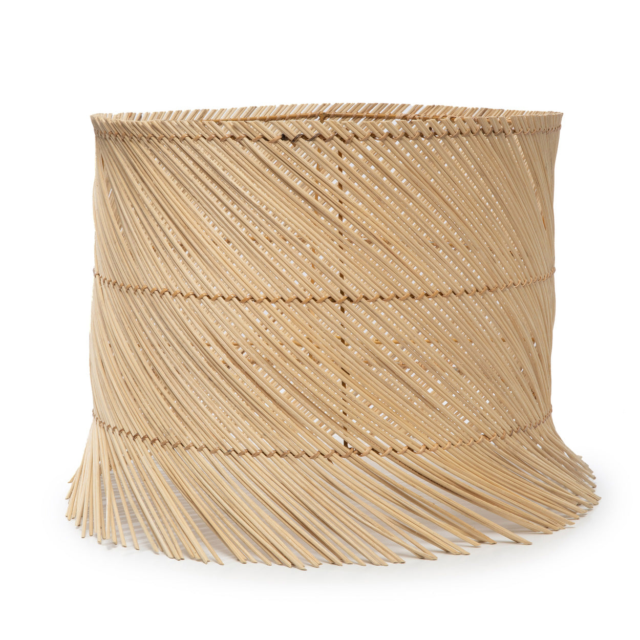 Pantalla de lámpara de mesa de ratán - Natural
