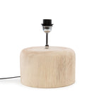 Base de lámpara de mesa de madera de teca - Natural