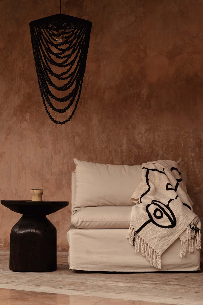 Manta de cama The Evil Eye - Negro natural