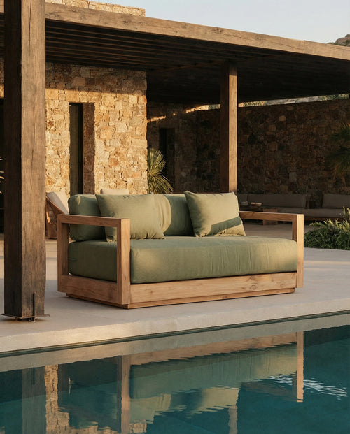 Umalas 2-seater Sofa - Aluminum