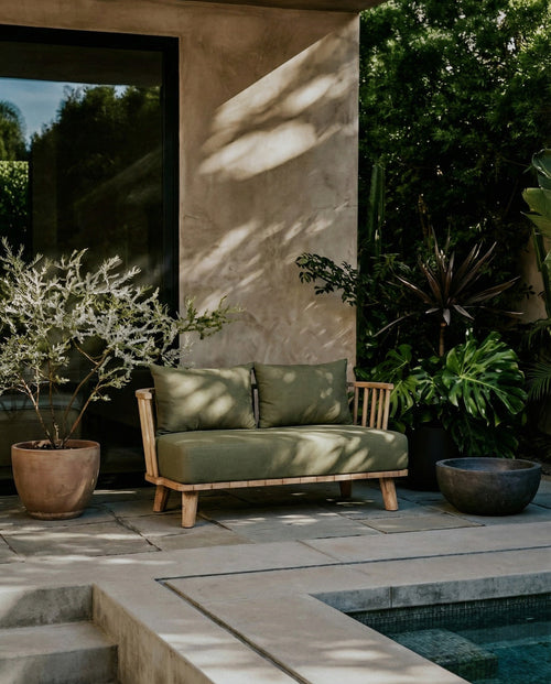 Malawi 2-seater Sofa - Seaweed Green