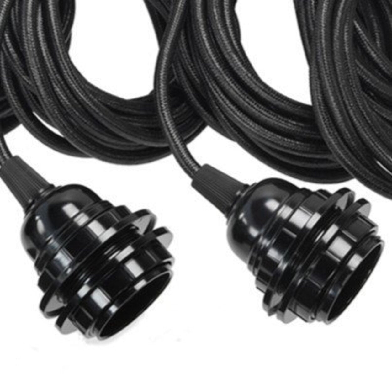Lámparas de Techo Plafón - Negro - 5 Accesorios