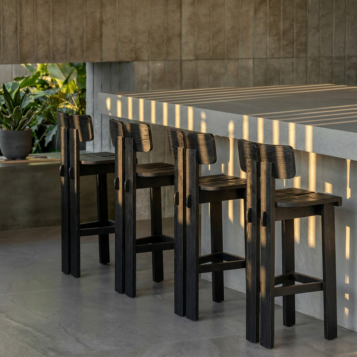 Taburete de bar Sama Sama - Negro