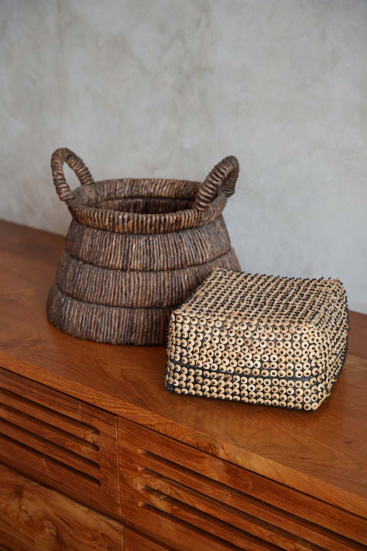 Cesta La Cáscara De Coco - Natural - L