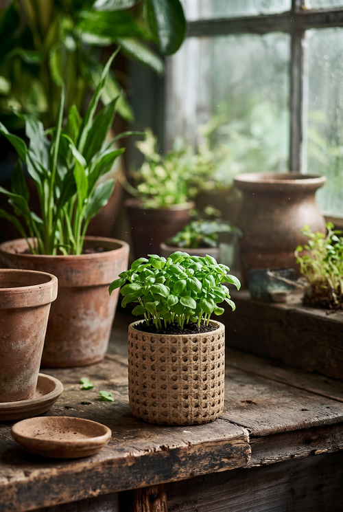 Planter The RattanRock - Natural - S