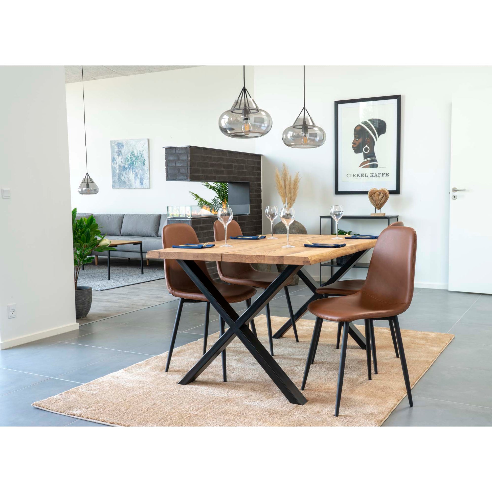Stockholm Dining Chair - Brown