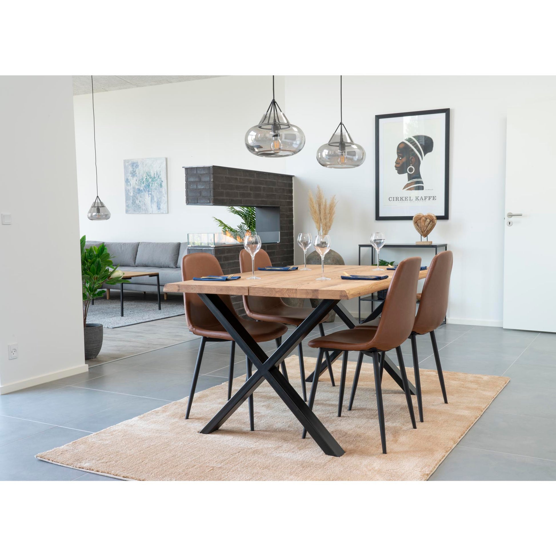 Stockholm Dining Chair - Brown