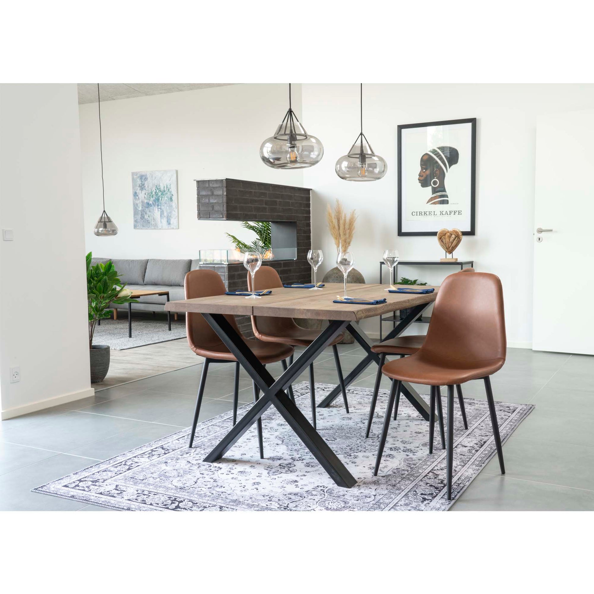 Stockholm Dining Chair - Brown