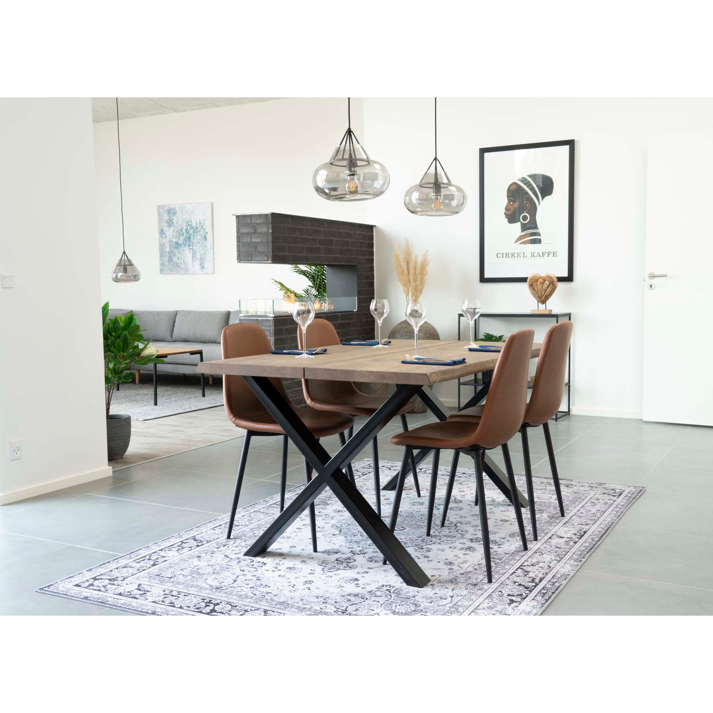 Stockholm Dining Chair - Brown