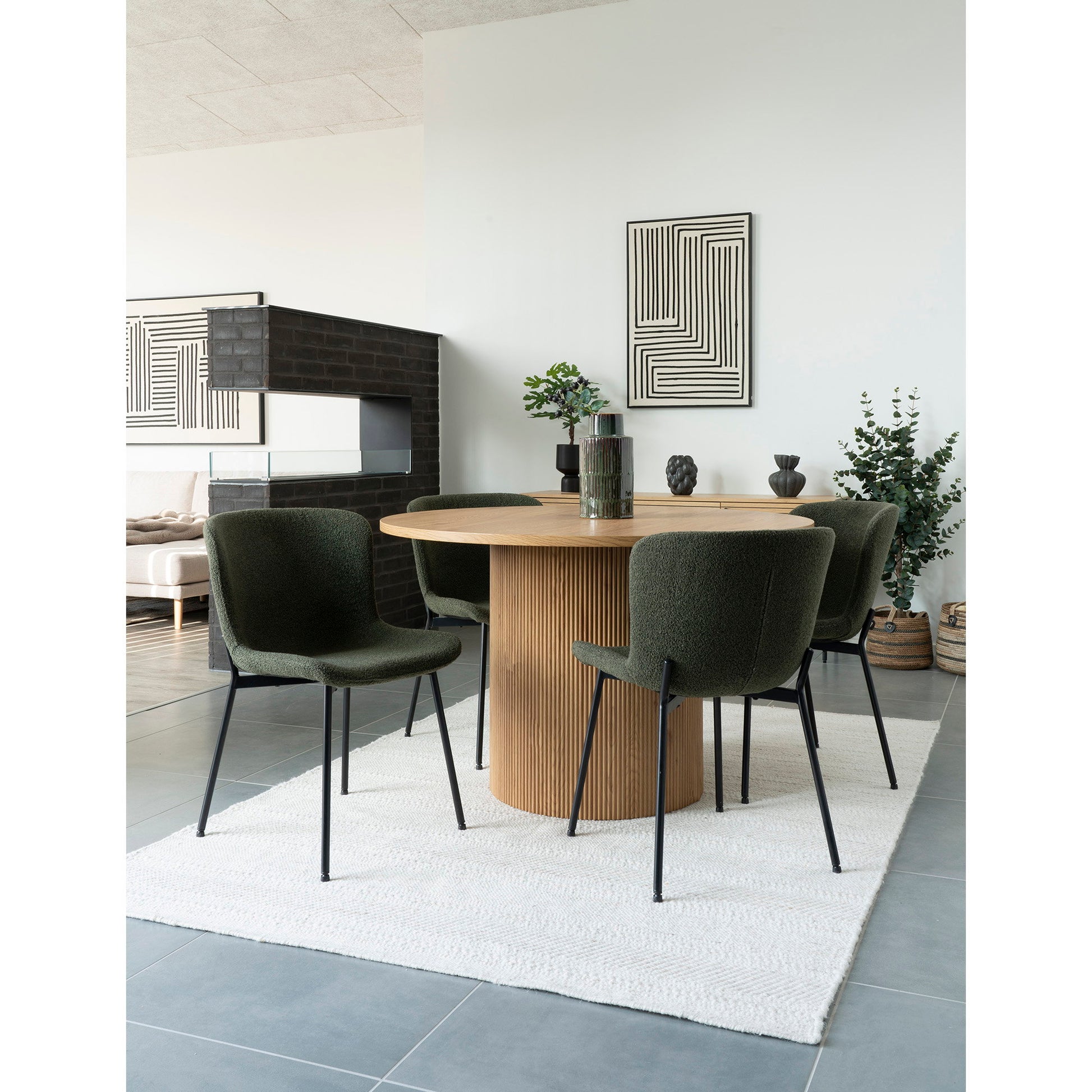Maceda Dining Chair - Dark Green