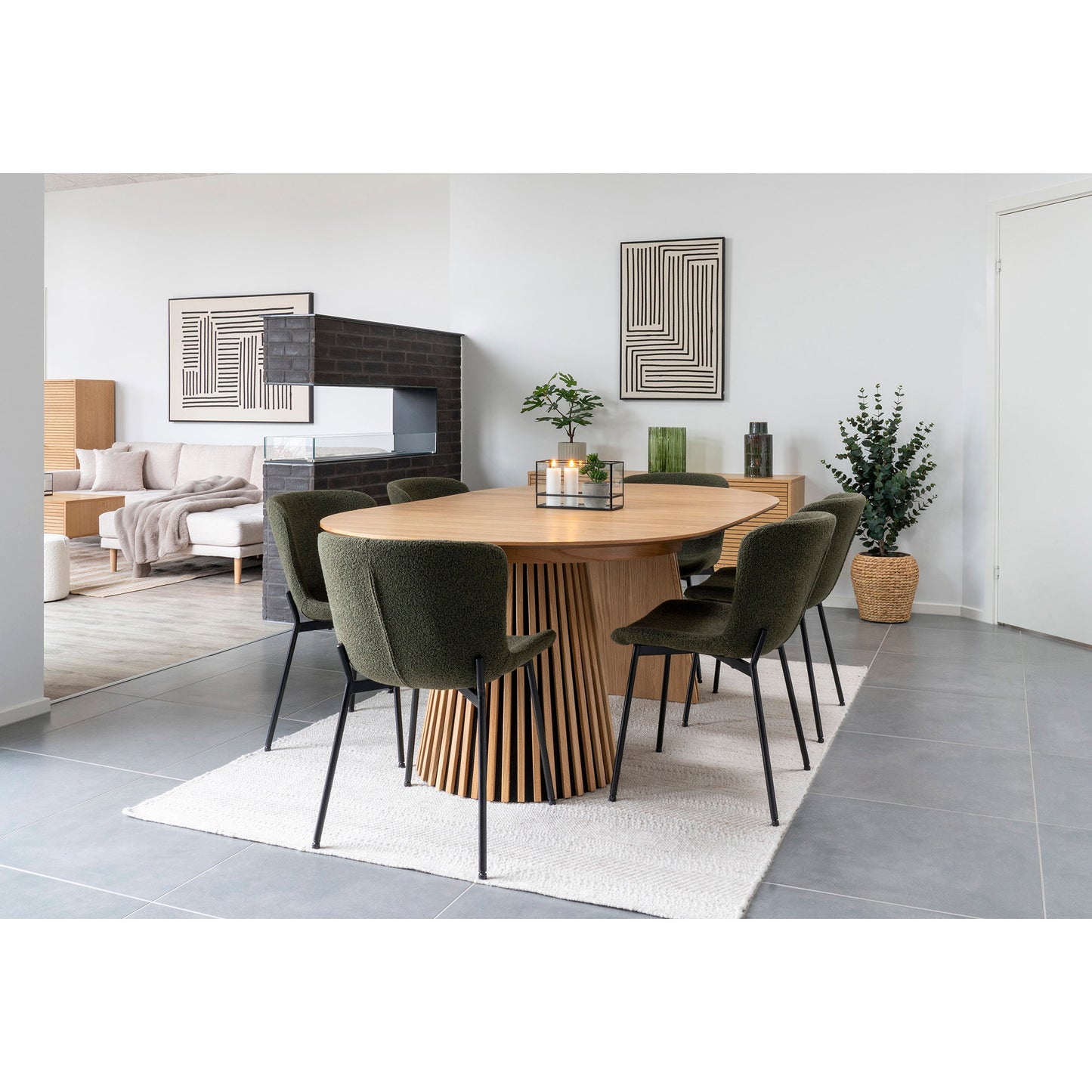 Maceda Dining Chair - Dark Green