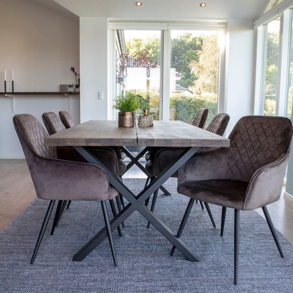 Silla de comedor Harbo - Marrón claro