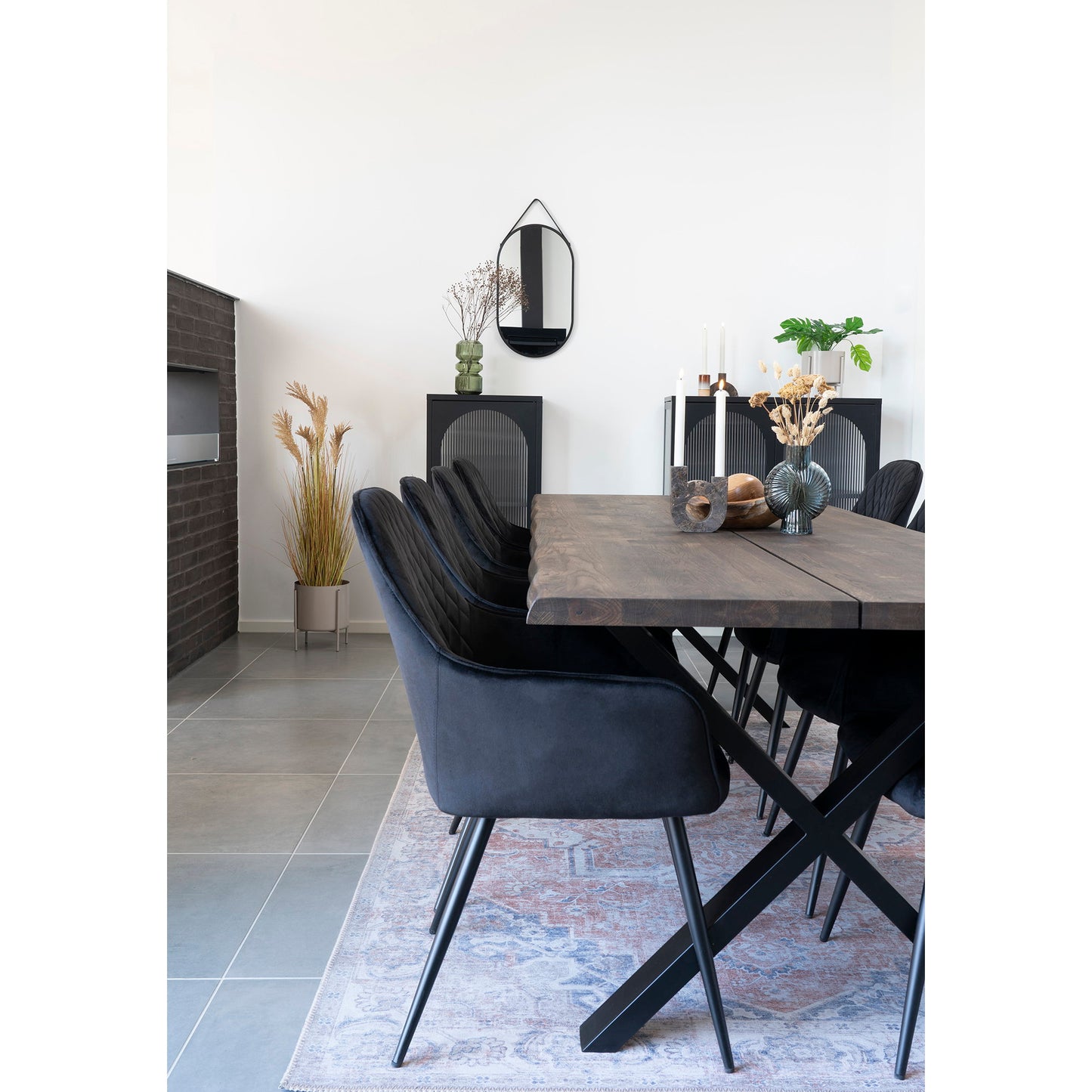 Silla de comedor Harbo - Negro