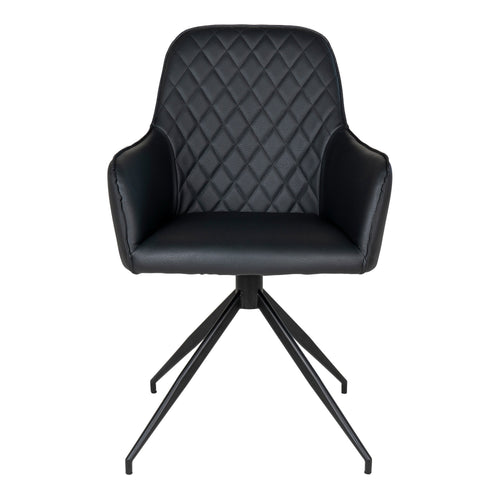 Harbo Swivel Dining Chair - Black