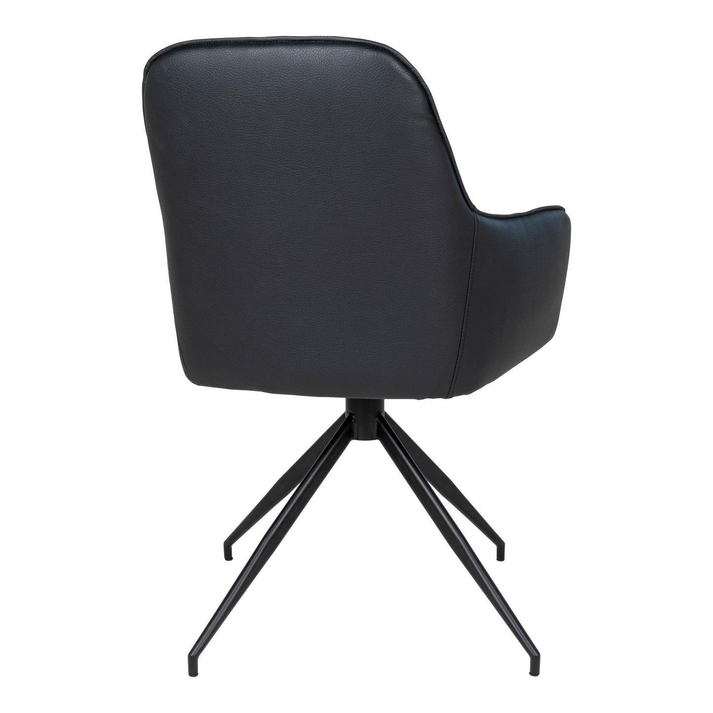 Silla de comedor Harbo con giro - Negro