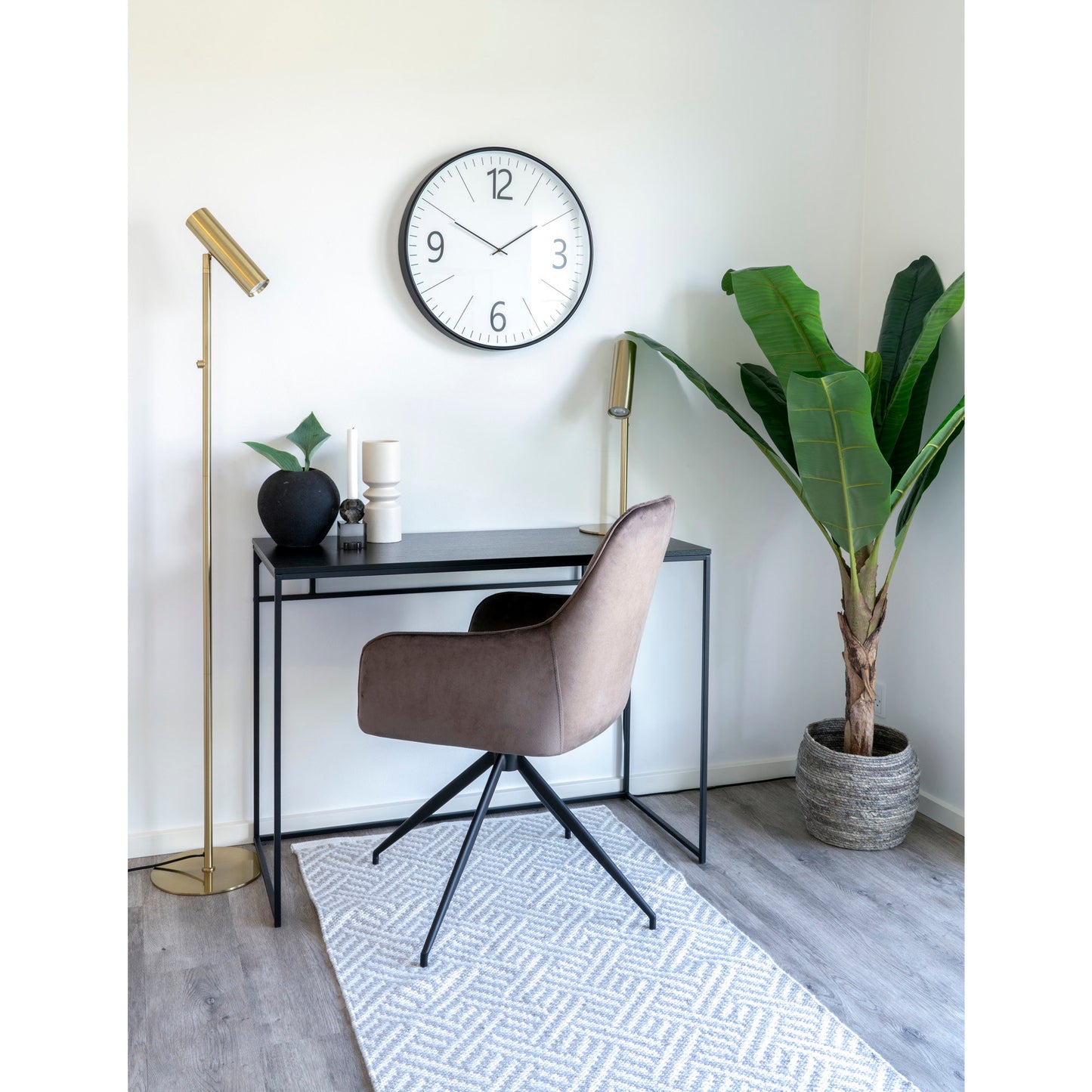 Silla de comedor Harbo con giro - Marrón claro