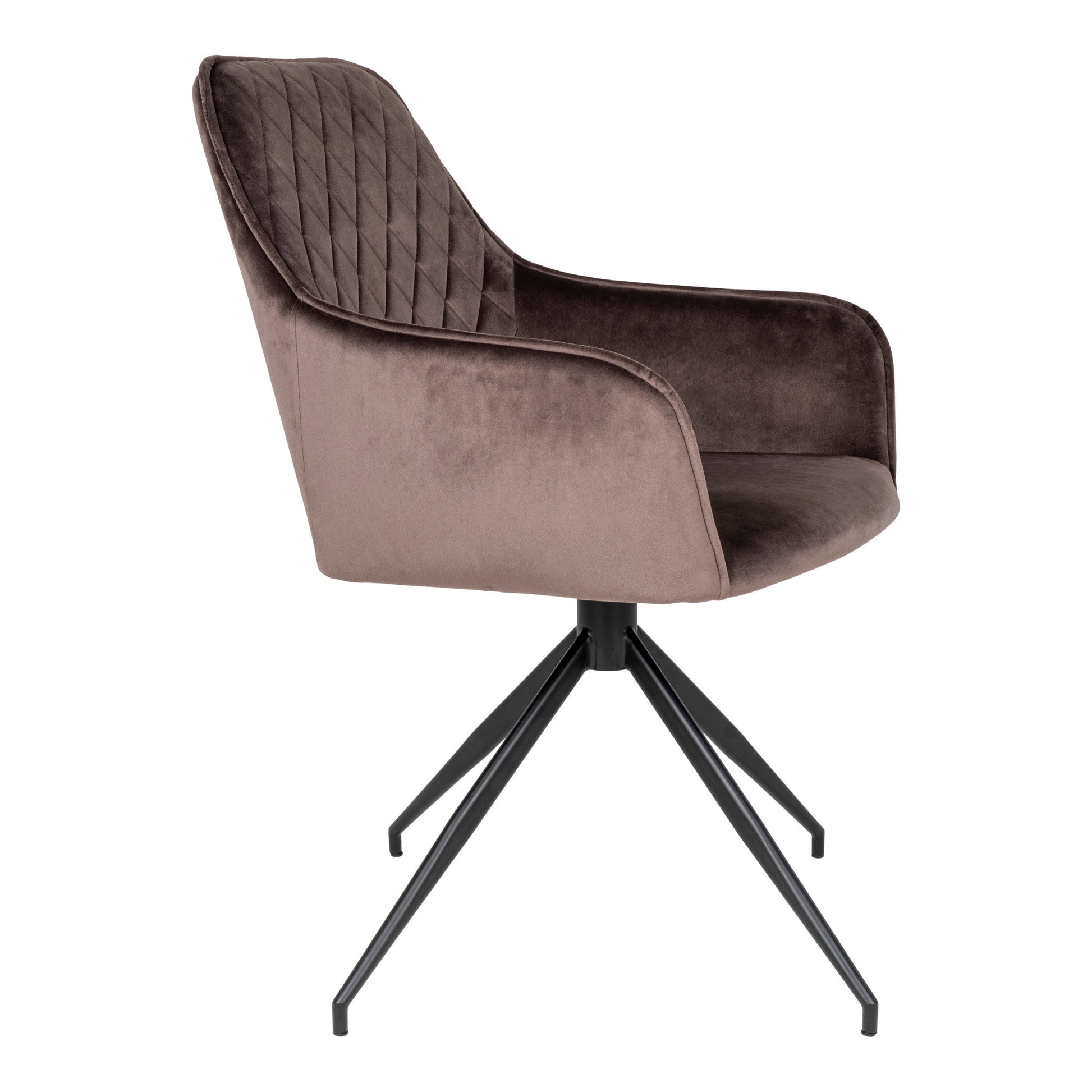 Silla de comedor Harbo con giro - Marrón claro