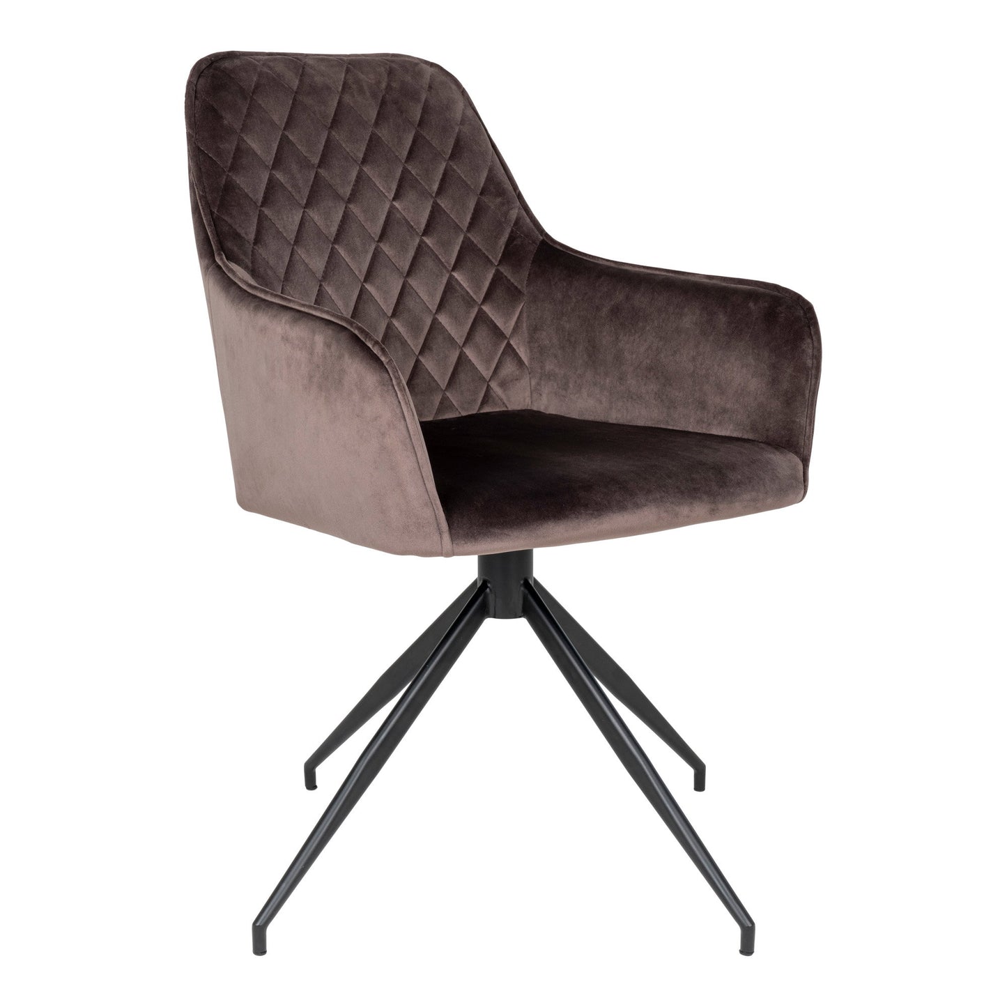 Silla de comedor Harbo con giro - Marrón claro
