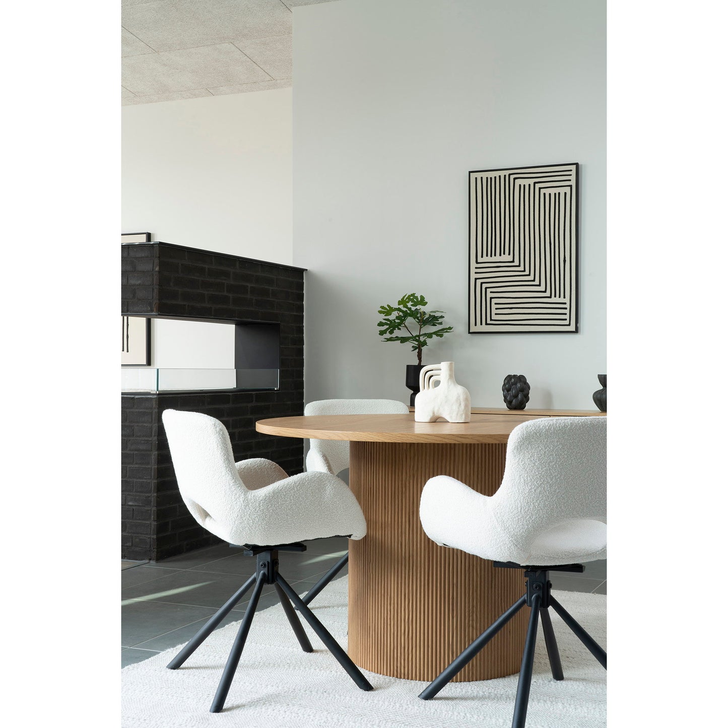 Silla de comedor Amorim - Blanco roto