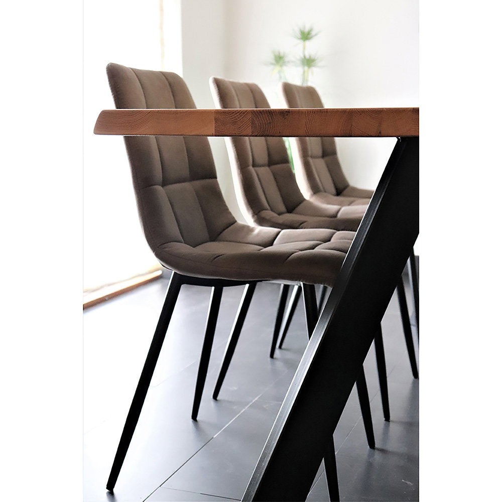 Silla de comedor Middelfart - Marrón