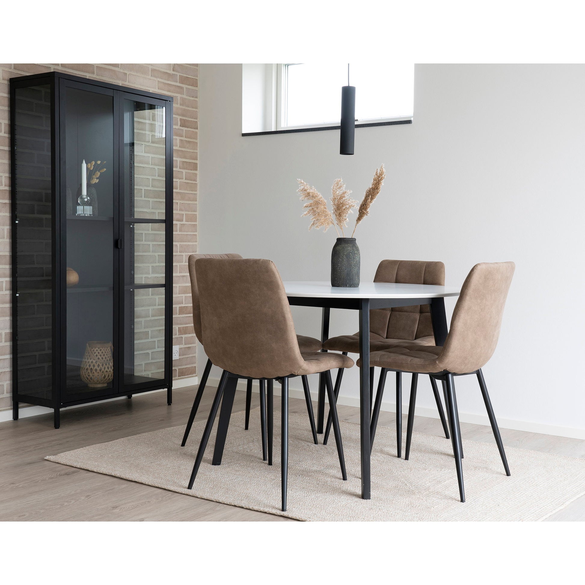 Silla de comedor Middelfart - Marrón