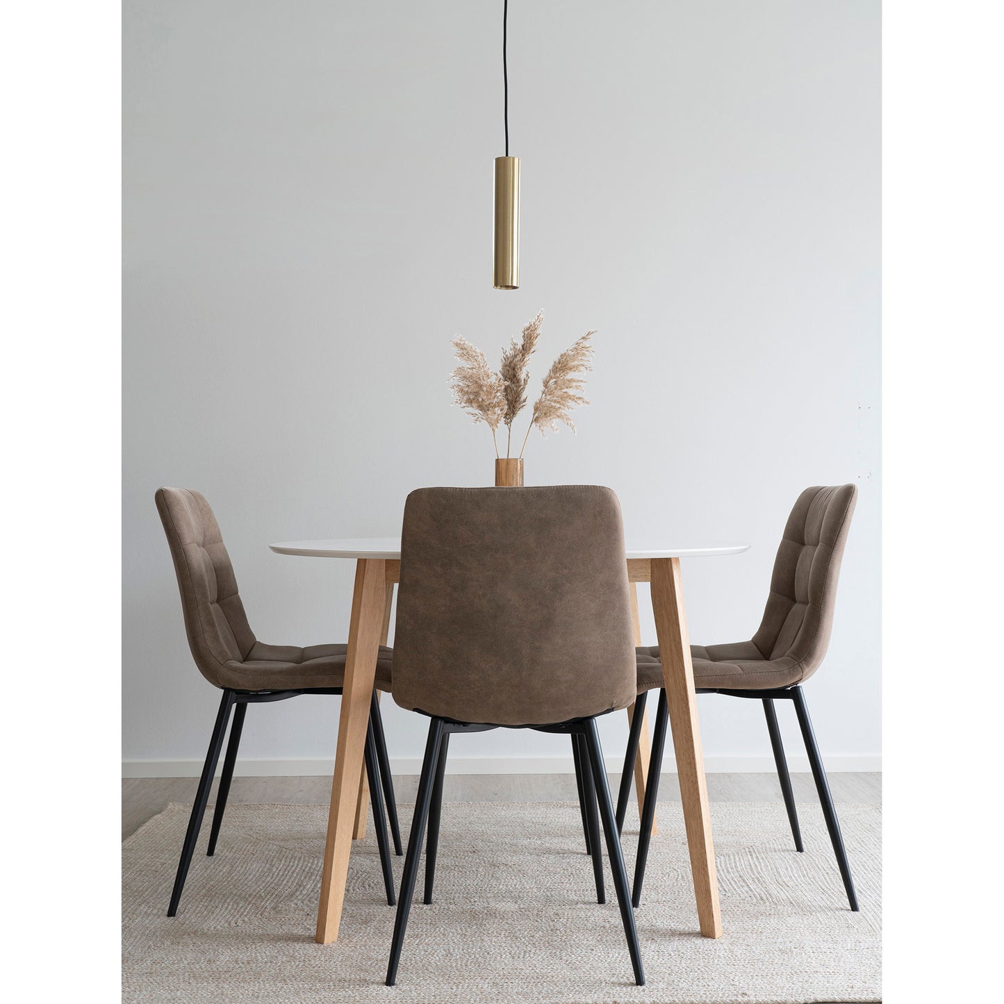 Silla de comedor Middelfart - Marrón