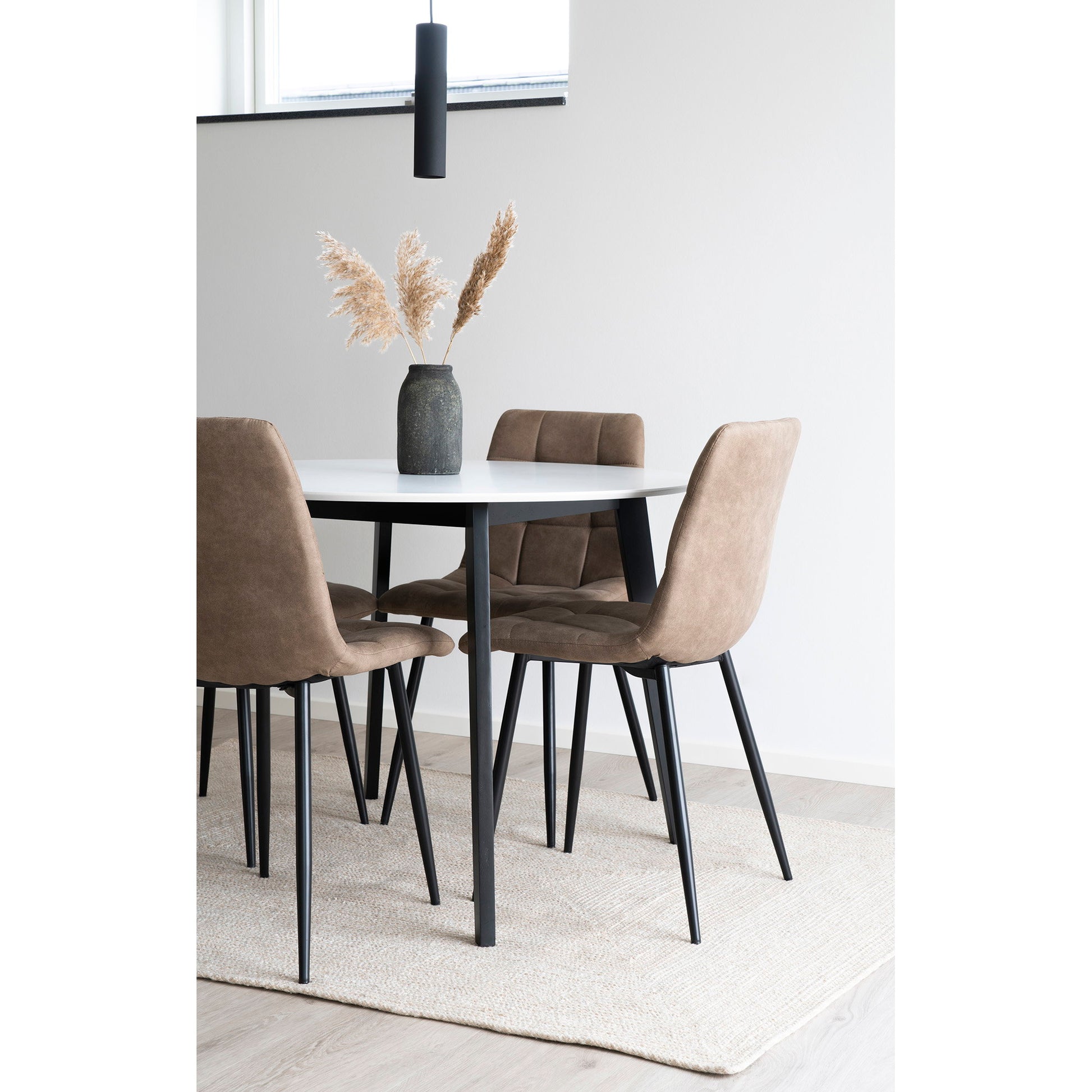 Silla de comedor Middelfart - Marrón