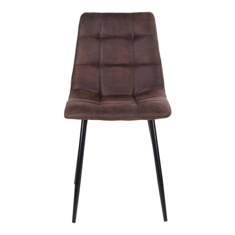 Silla de comedor Middelfart - Marrón