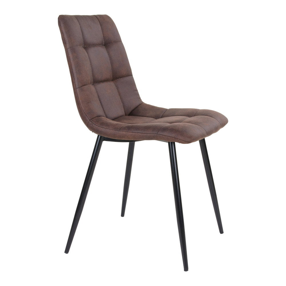 Silla de comedor Middelfart - Marrón