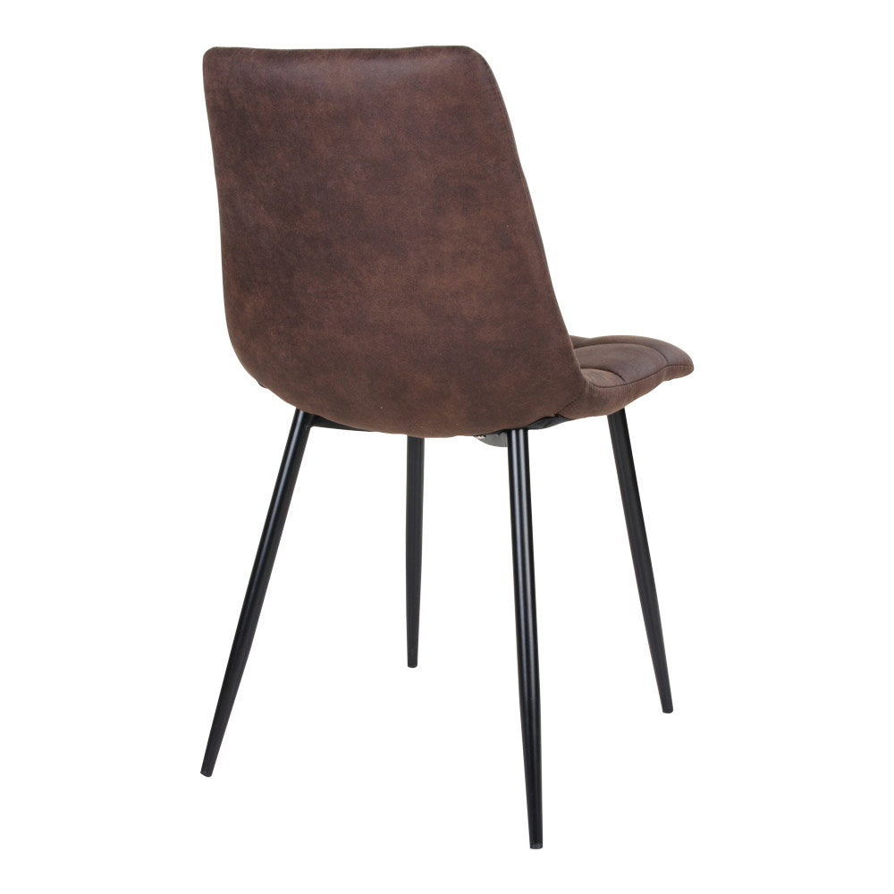 Silla de comedor Middelfart - Marrón