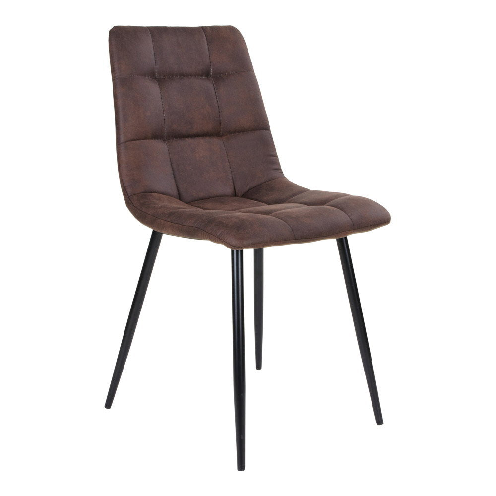 Silla de comedor Middelfart - Marrón