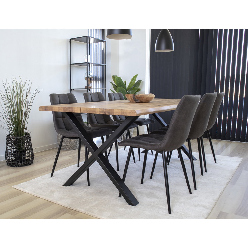 Silla de comedor Middelfart - Gris