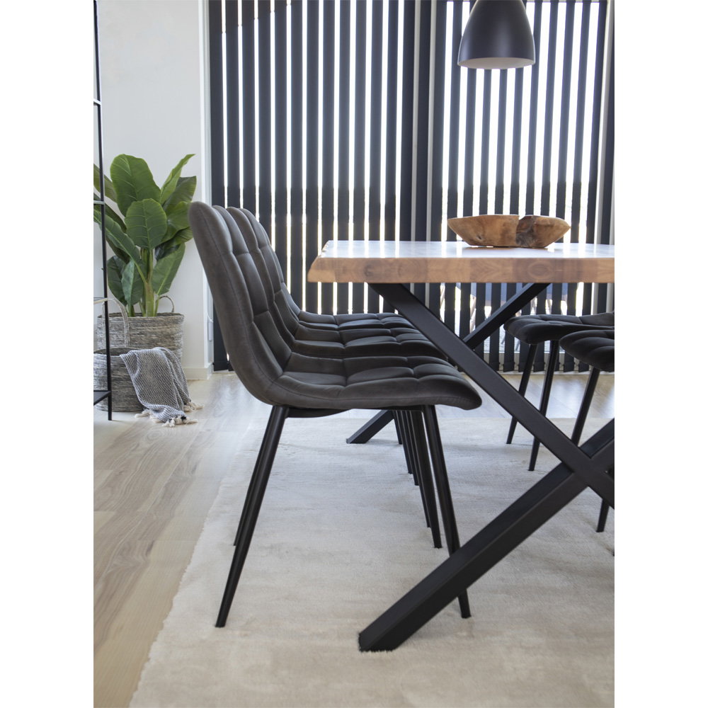 Silla de comedor Middelfart - Gris