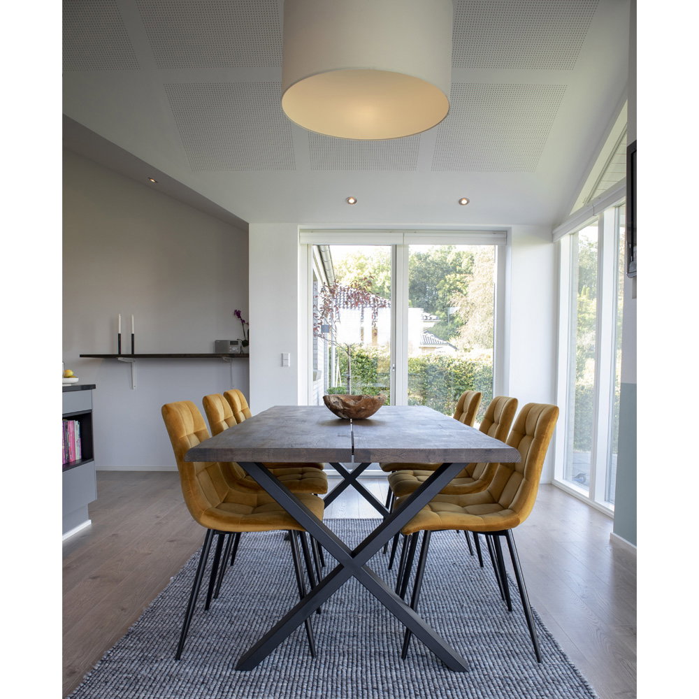Silla de comedor Middelfart - Amarillo mostaza