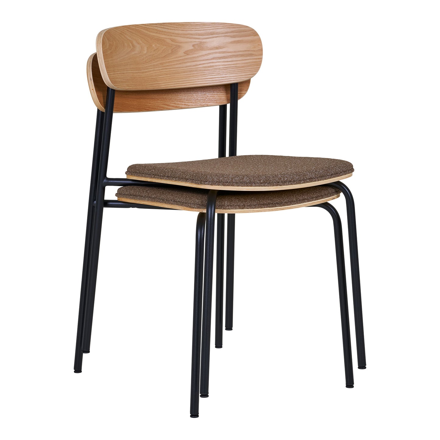 Silla de Comedor Estepona - Naturaleza / Marrón / Negro
