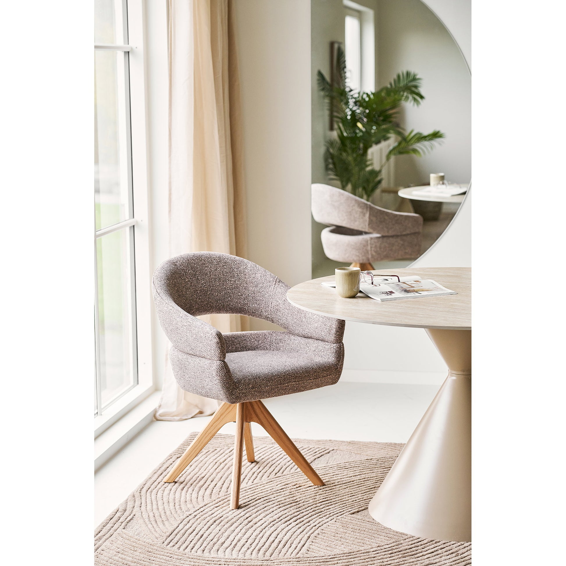 Silla de comedor Dover - Marrón